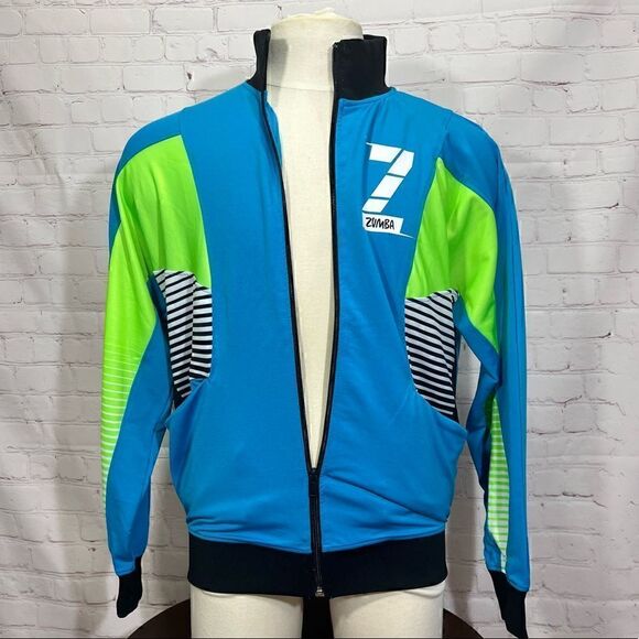M ZUMBA Better Faster Zip up Jacket. Mens medium nwt - Picture 1 of 7